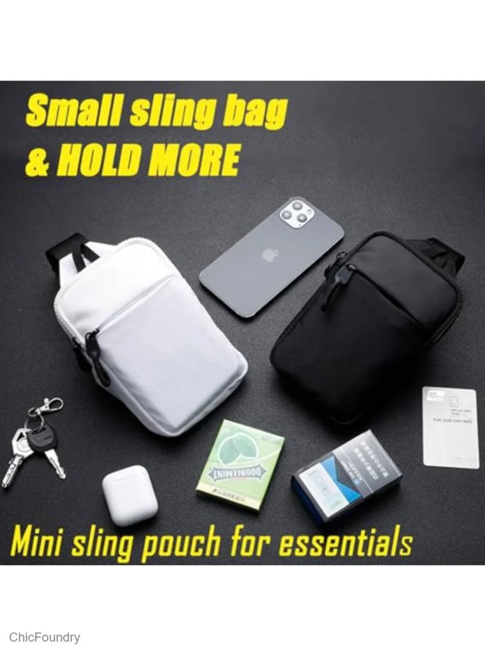 Mini Sling Bag - Small Crossbody Chest Bag with Adjustable Strap for Hiking